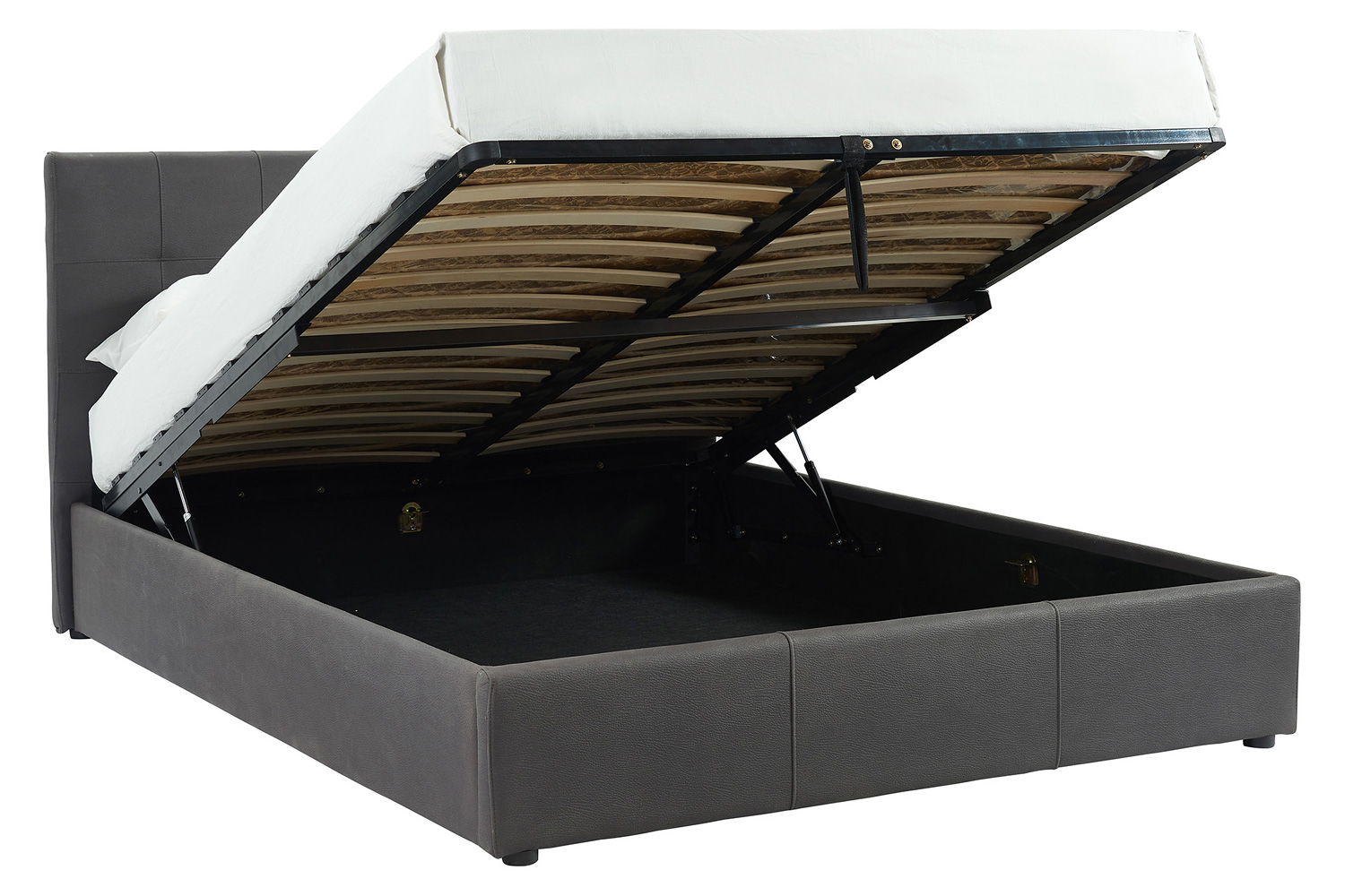 Worldwide Extara 60" Queen Bed with Storage - Gray