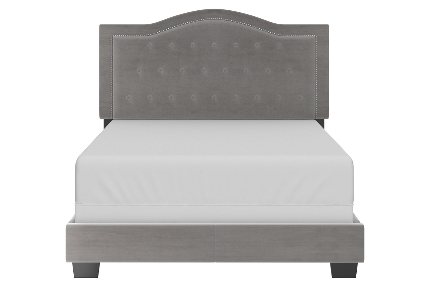 Worldwide Pixie 54" Double Bed - Light Gray