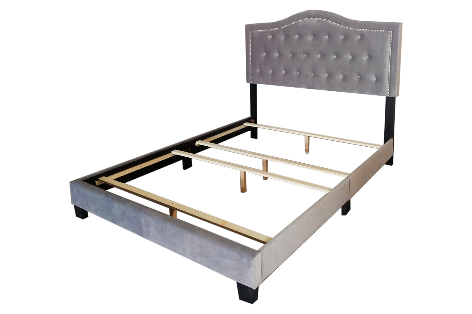 Worldwide Pixie 54" Double Bed - Light Gray