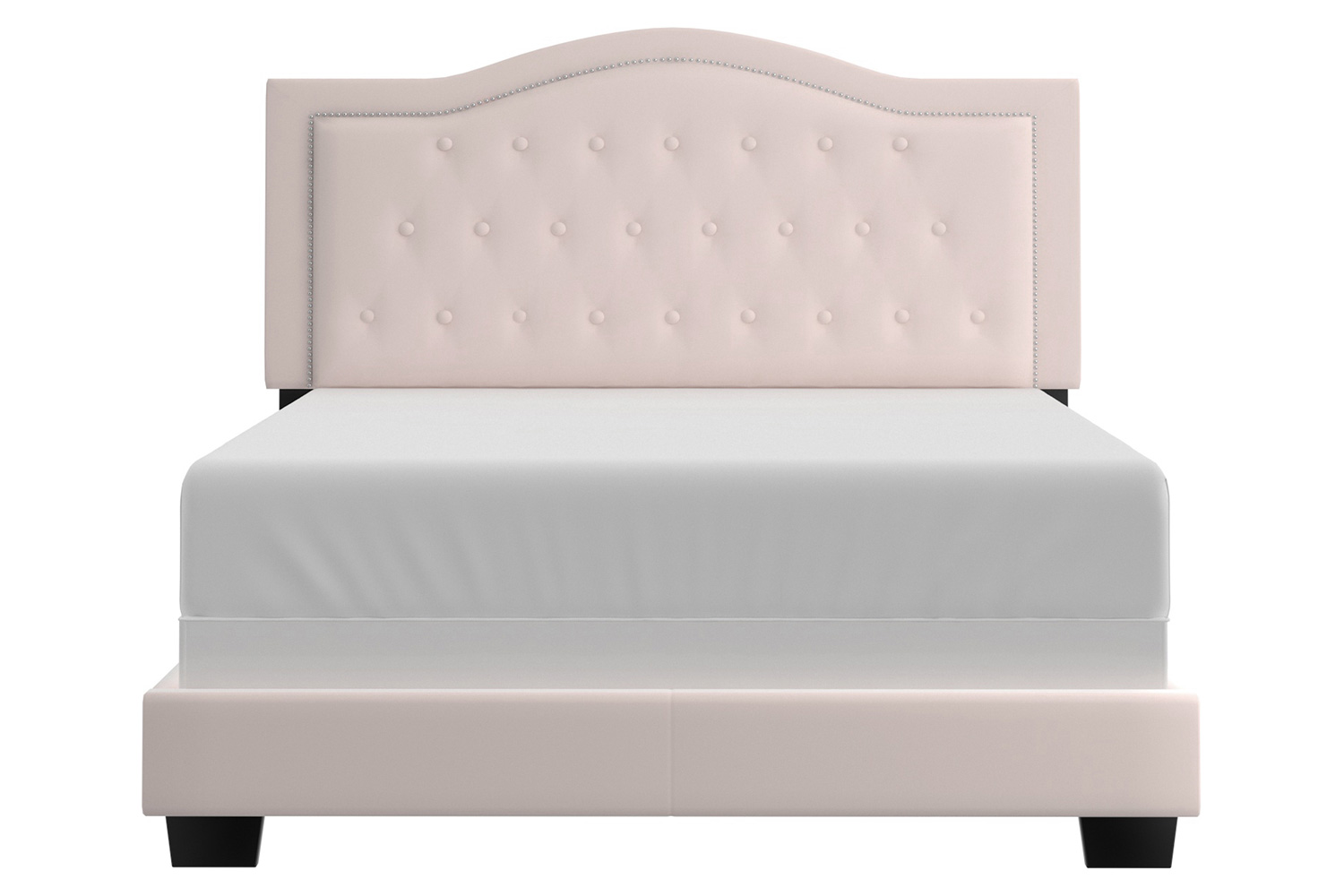 Worldwide Pixie 60" Queen Bed - Blush Pink