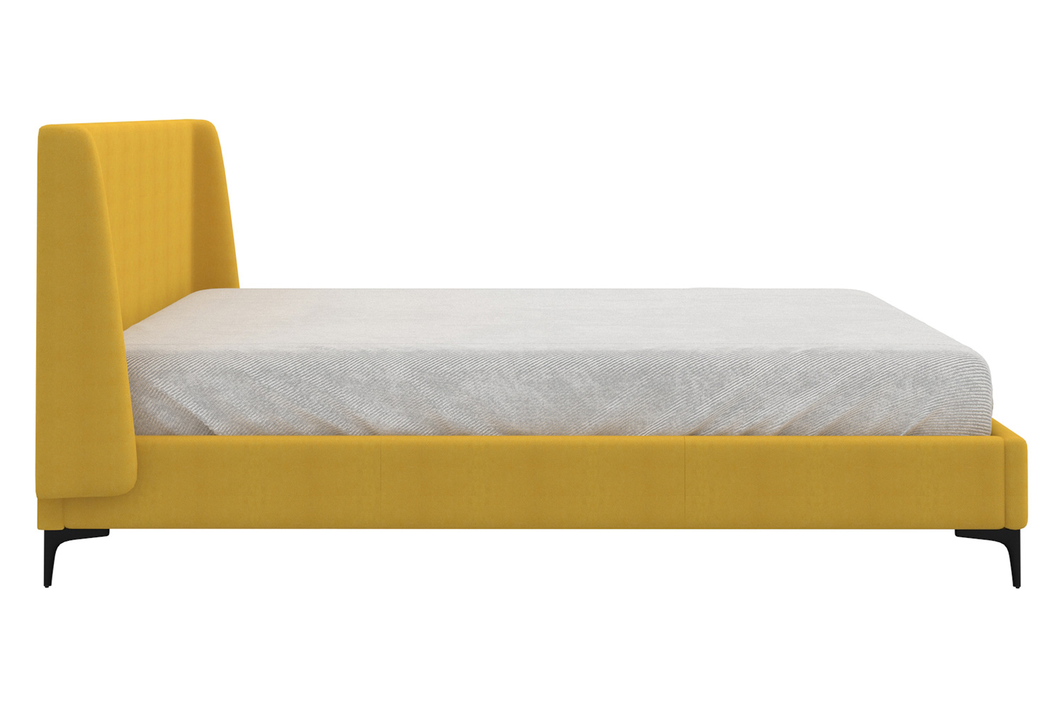 Worldwide Hamburg 78" King Bed - Mustard