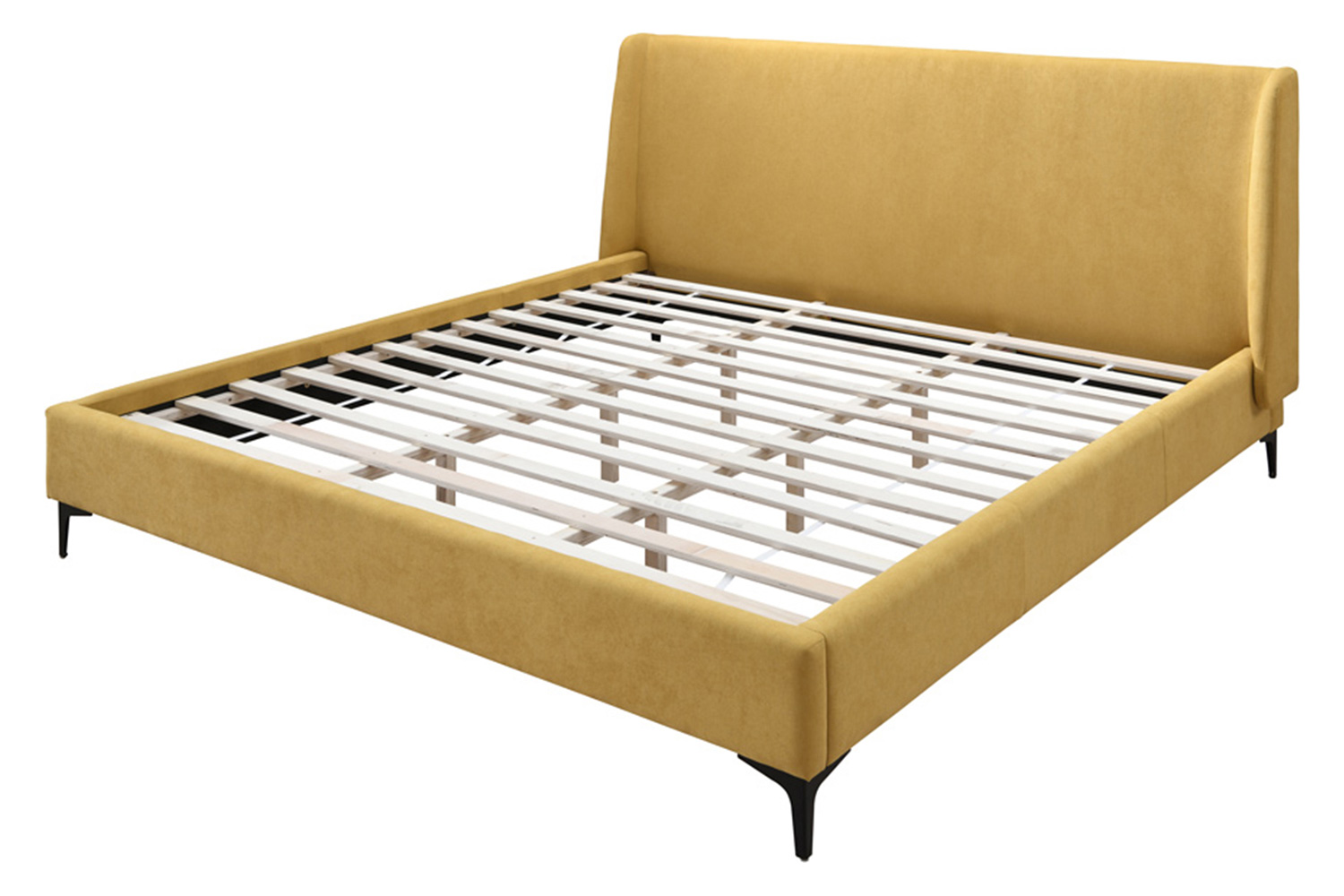 Worldwide Hamburg 78" King Bed - Mustard