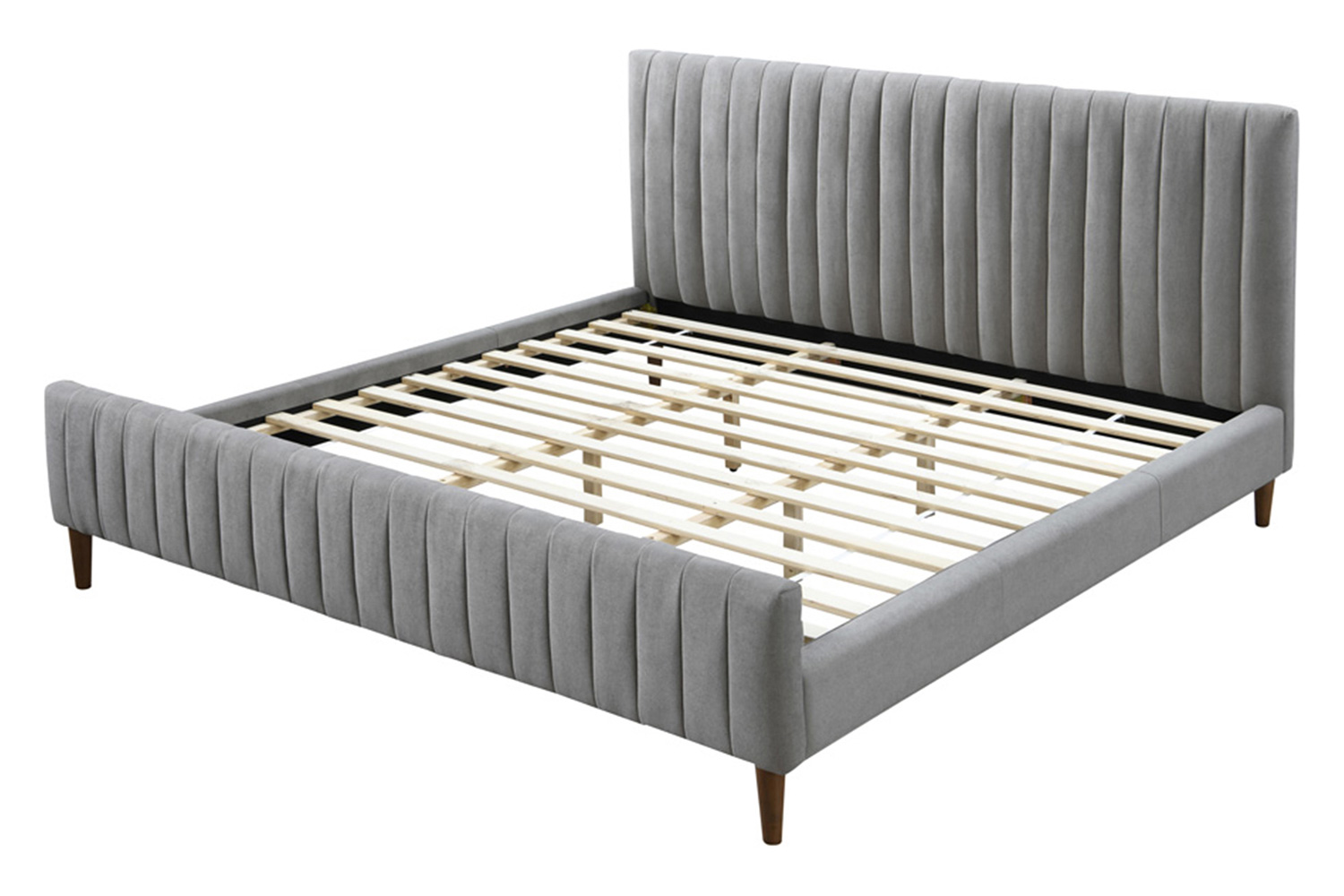 Worldwide Hannah 78" King Bed - Light Gray