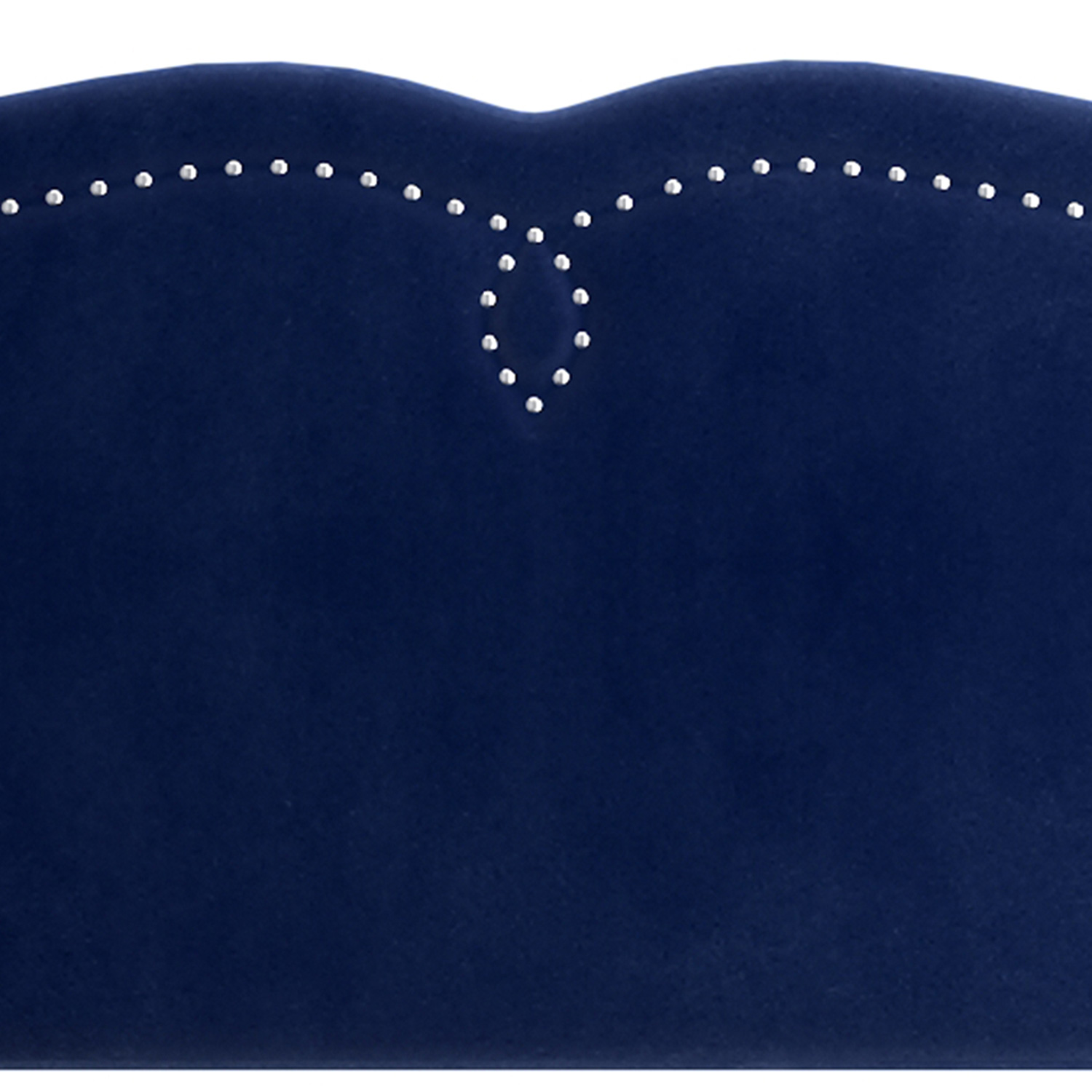 Worldwide Aurora 54"/60" Adjustable Headboard with Bench - Blue/Black