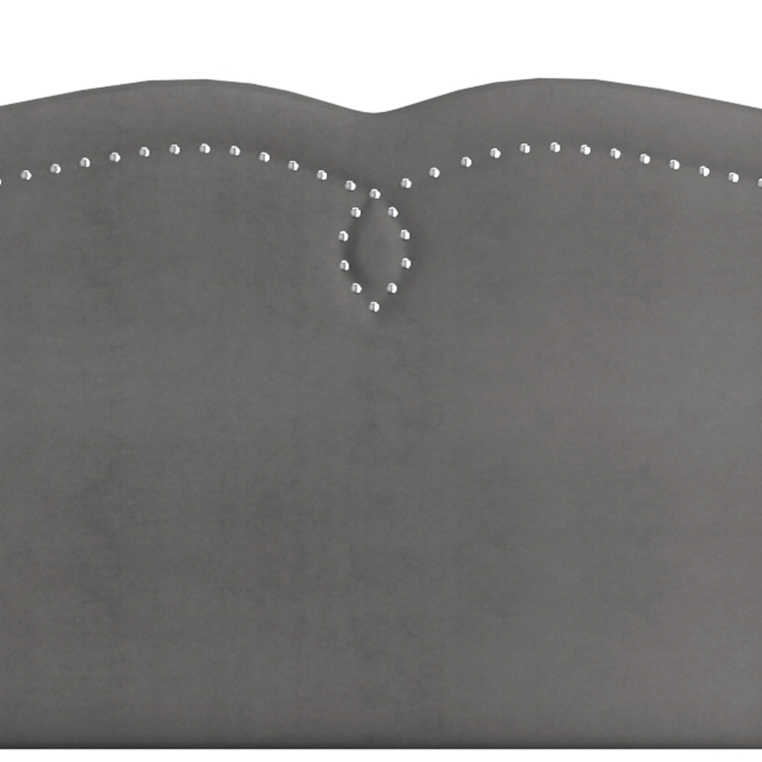 Worldwide Aurora 54"/60" Adjustable Headboard with Bench - Gray/Black