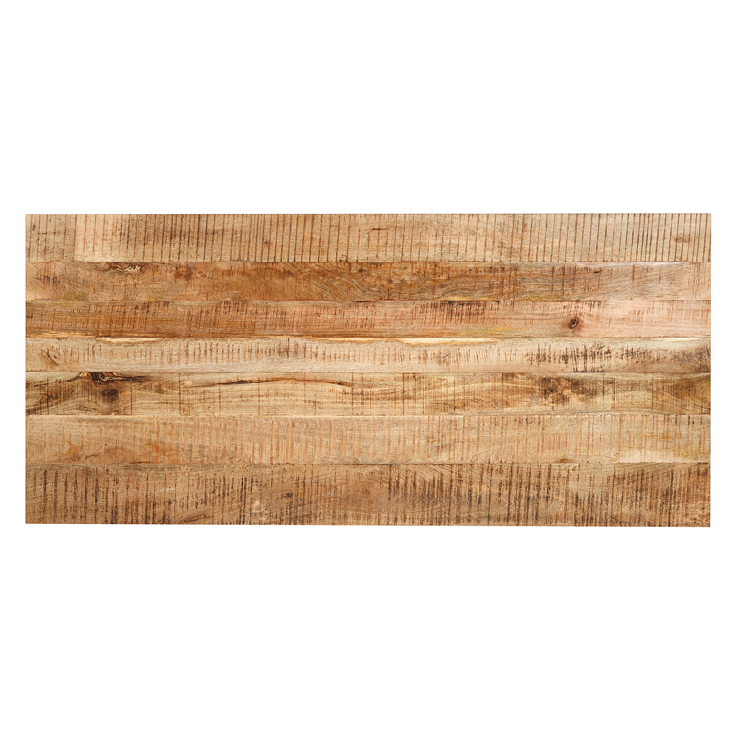 Worldwide Zax Rectangular Dining Table - Natural/Black