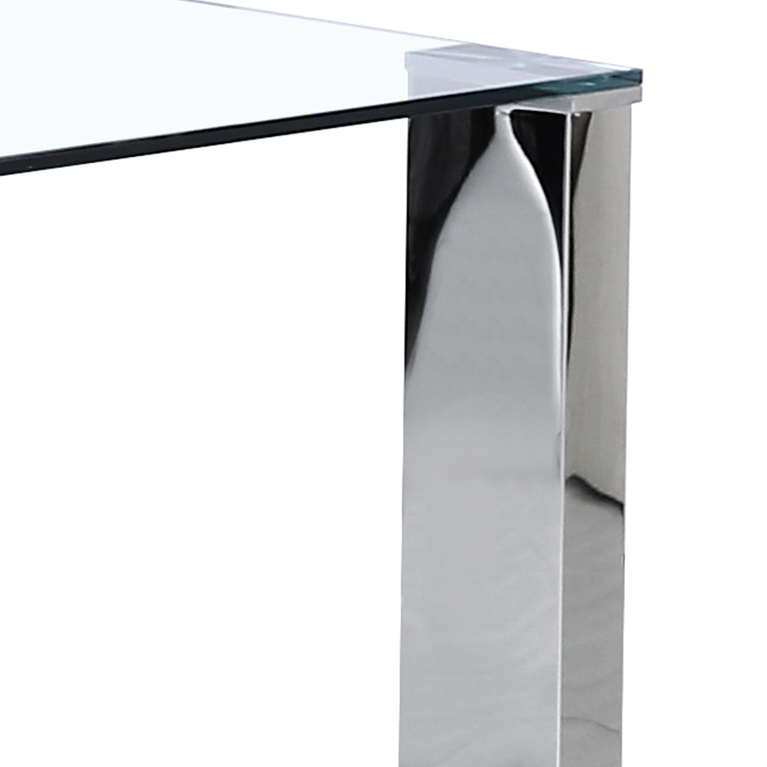 Worldwide - Frankfurt Rectangular Dining Table in Stainless Steel