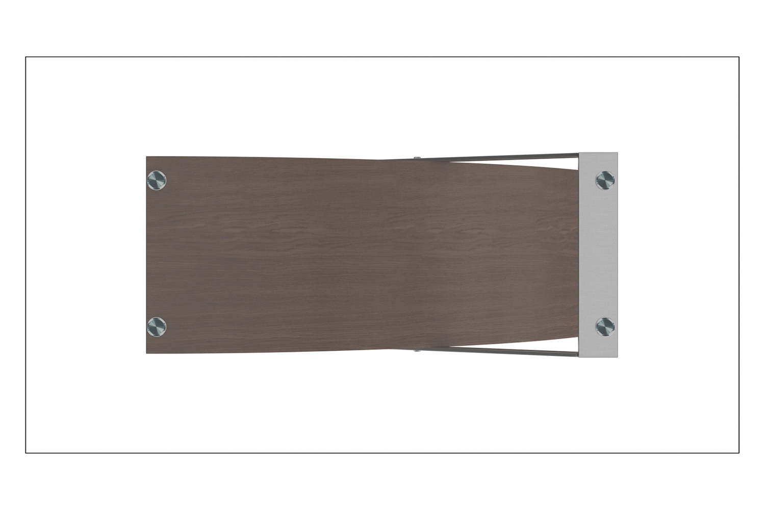 Worldwide - Veneta Rectangular Dining Table in Walnut