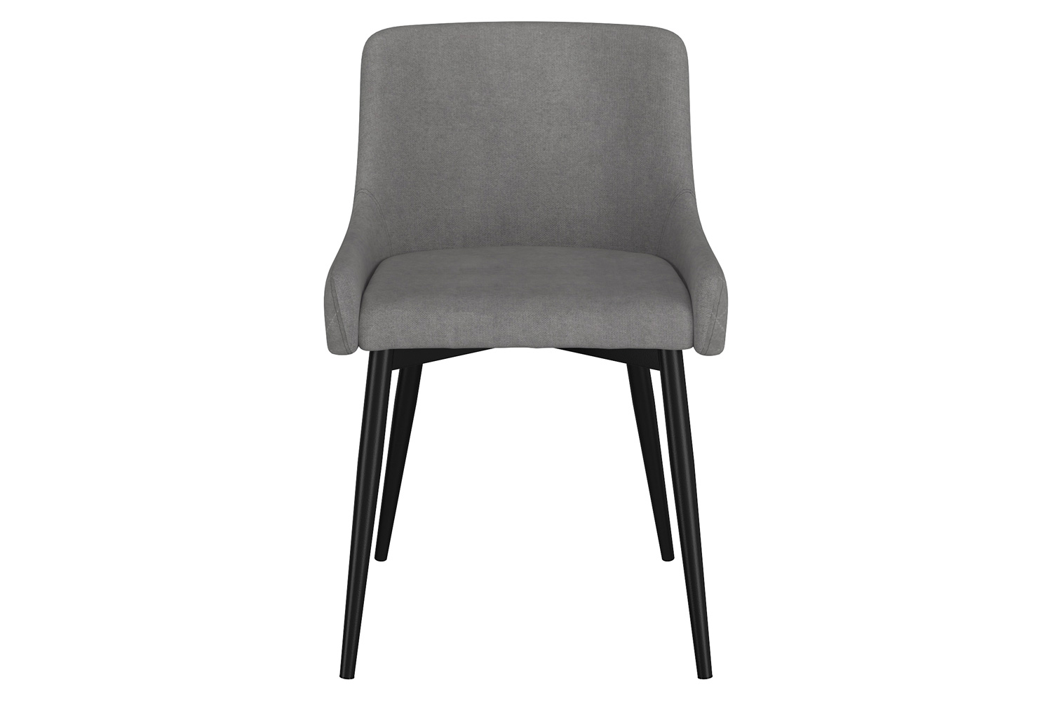 Worldwide Bianca Side Chair Set of 2 - Gray/Black