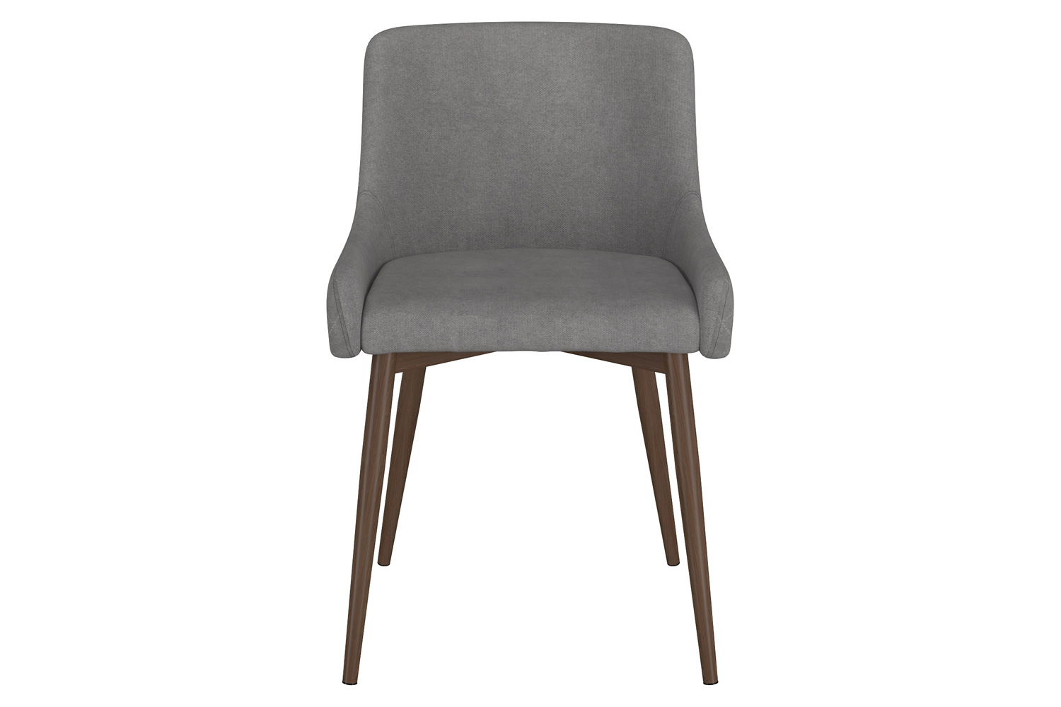 Worldwide Bianca Side Chair Set of 2 - Gray/Walnut
