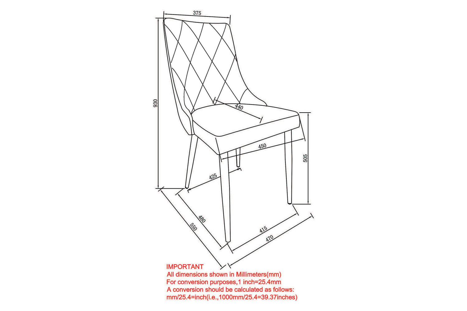 Worldwide Devo Side Chair Set of 2 - White/Chrome