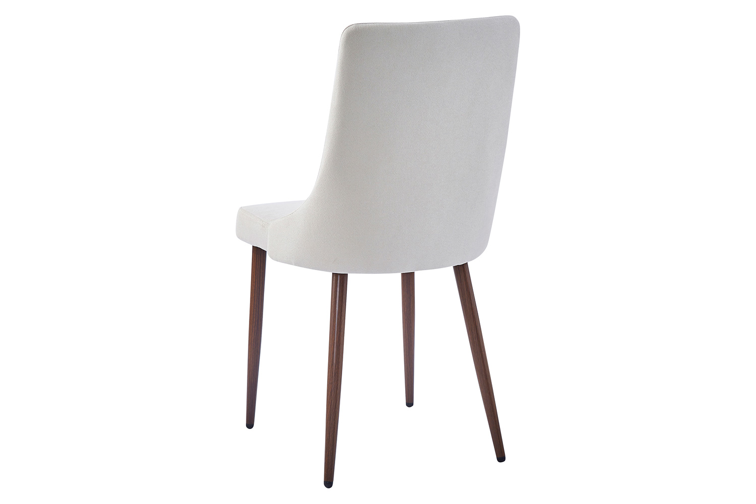 Worldwide Cora Side Chair Set of 2 - Beige/Walnut