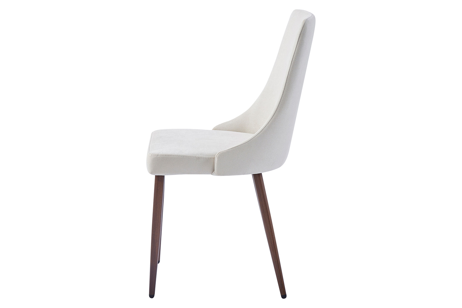 Worldwide Cora Side Chair Set of 2 - Beige/Walnut