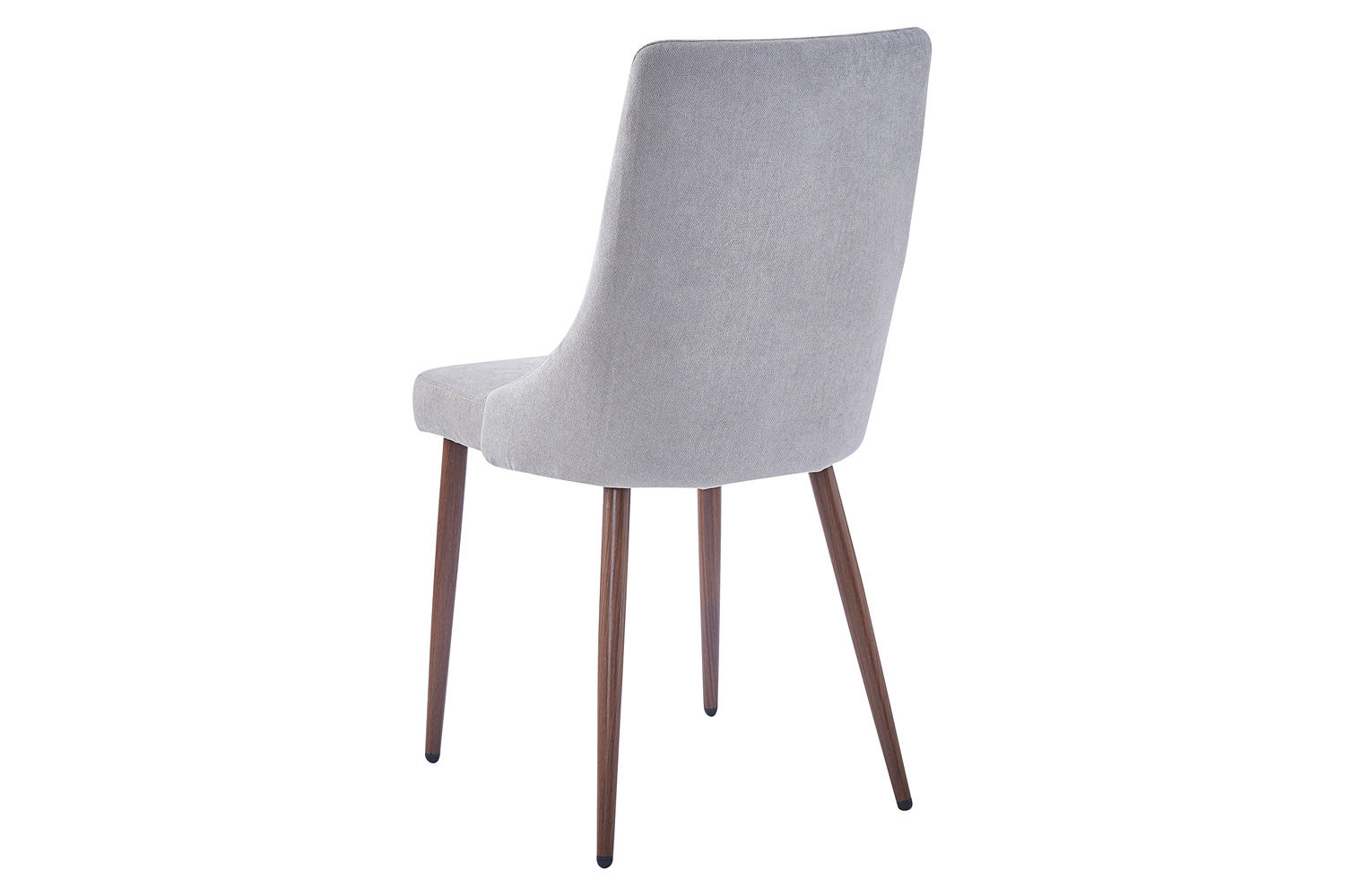 Worldwide Cora Side Chair Set of 2 - Gray/Walnut