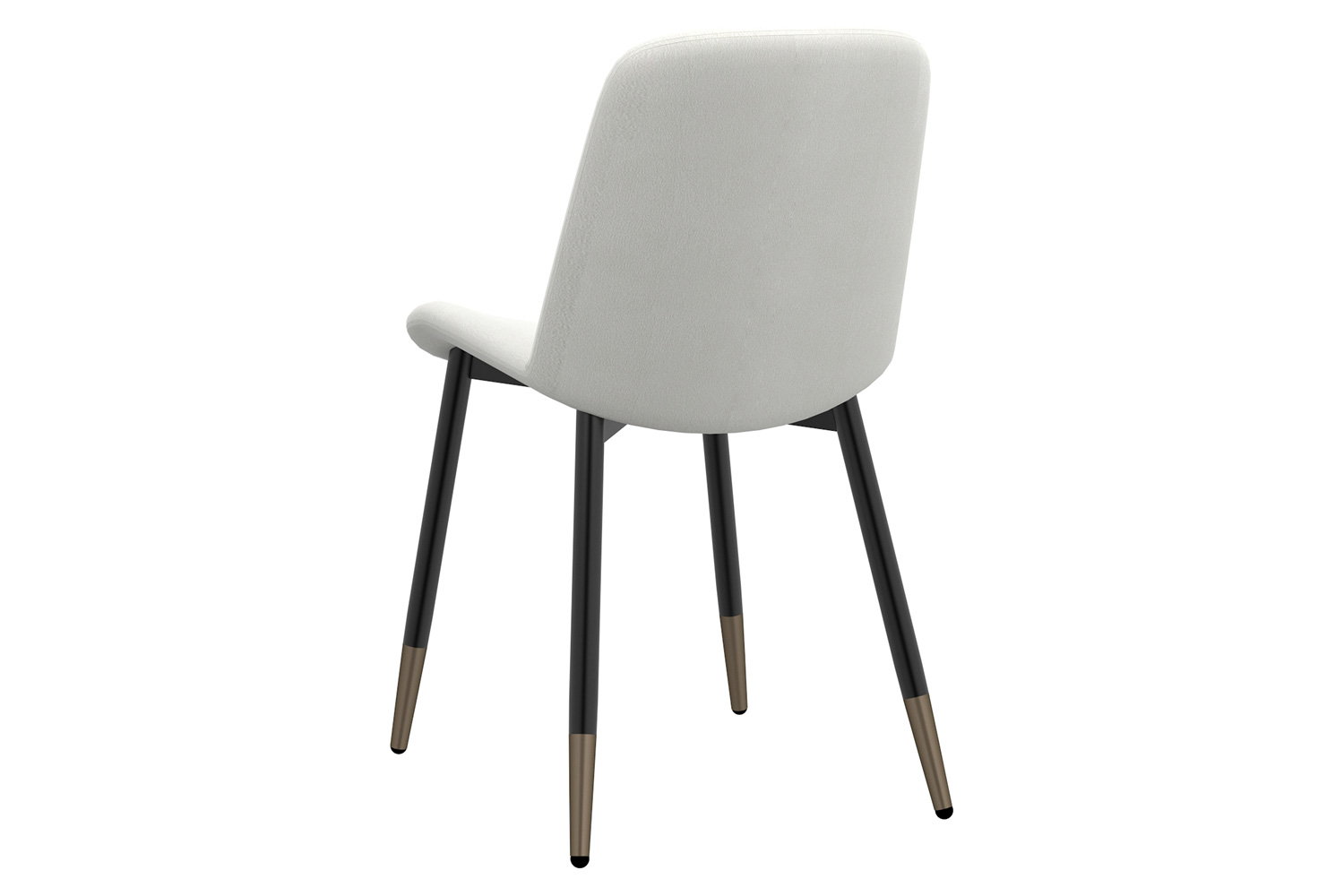 Worldwide Gabi Side Chair Set of 2 - Ivory/Black