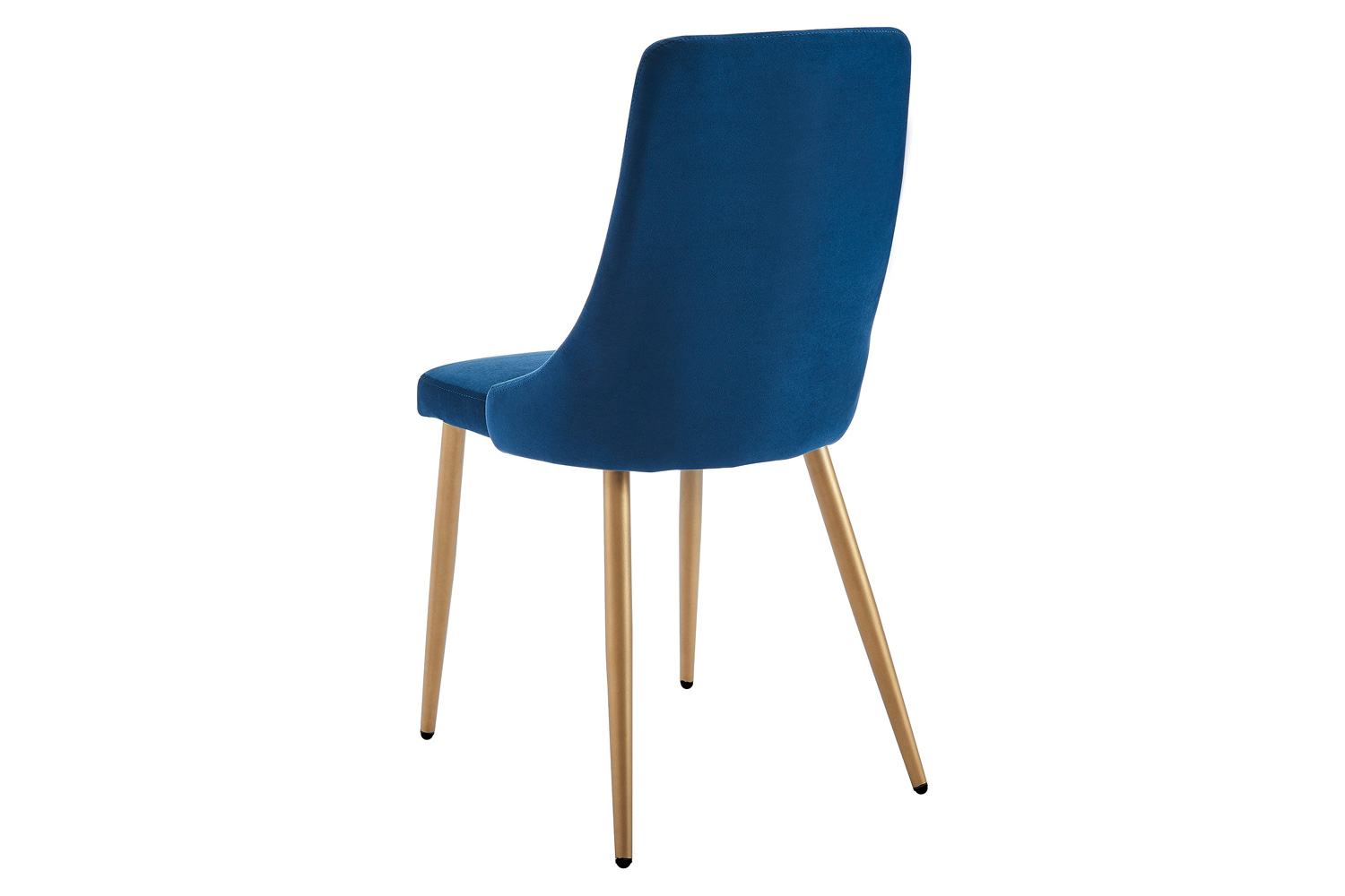 Worldwide Carmilla Side Chair Set of 2 - Blue/Aged Gold