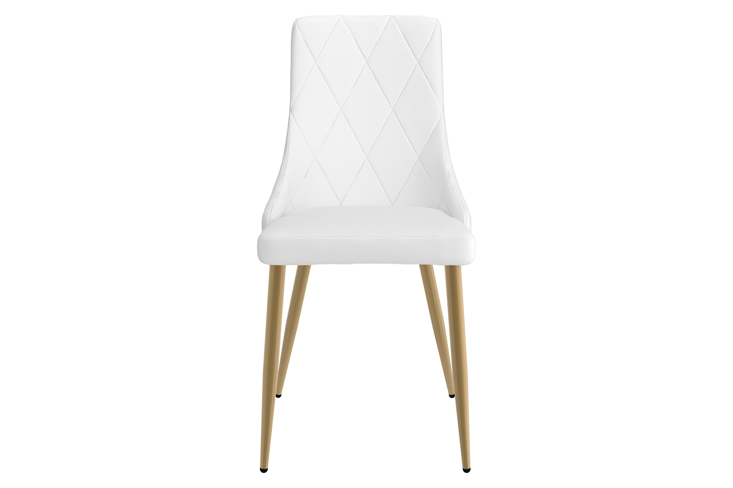 Worldwide Antoine Side Chair Set of 2 - White/Aged Gold