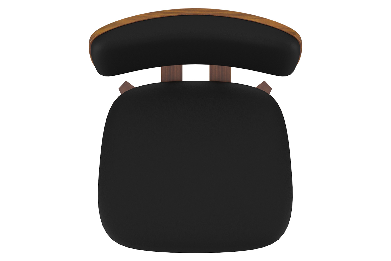 Worldwide Zuni Side Chair - Black/Walnut