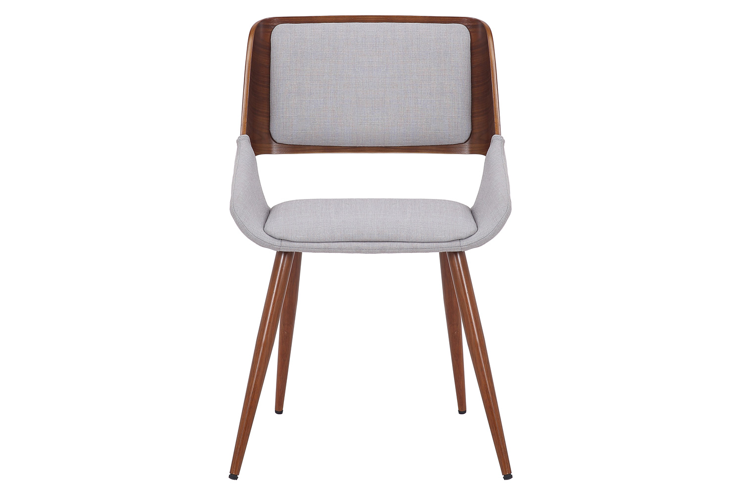 Worldwide Hudson Side Chair - Gray/Walnut