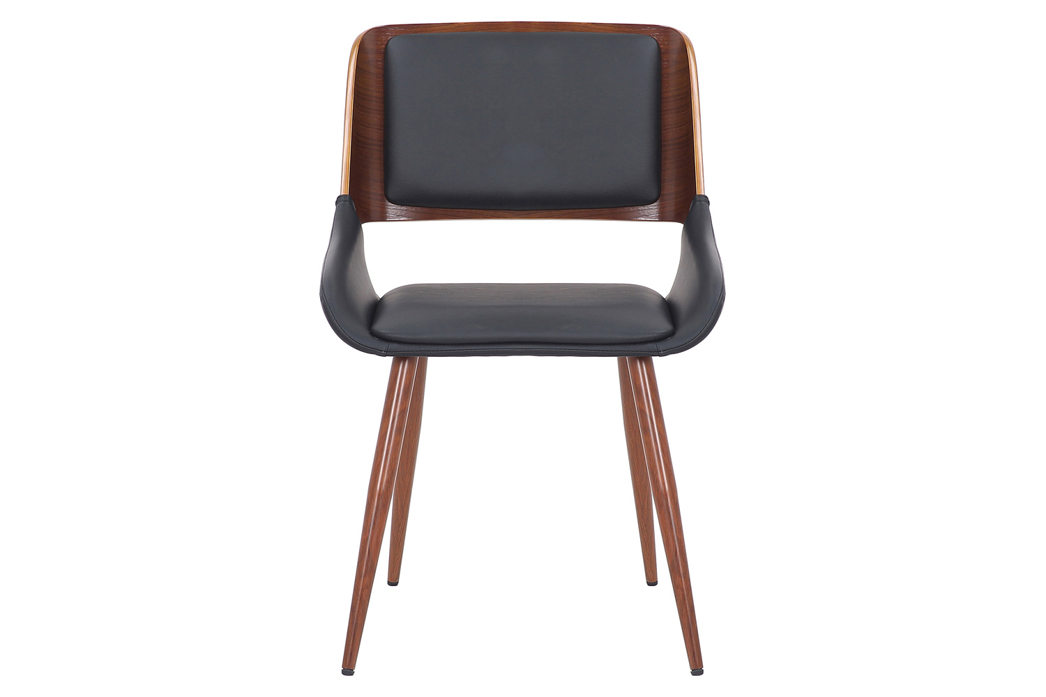 Worldwide Hudson Side Chair - Black/Walnut