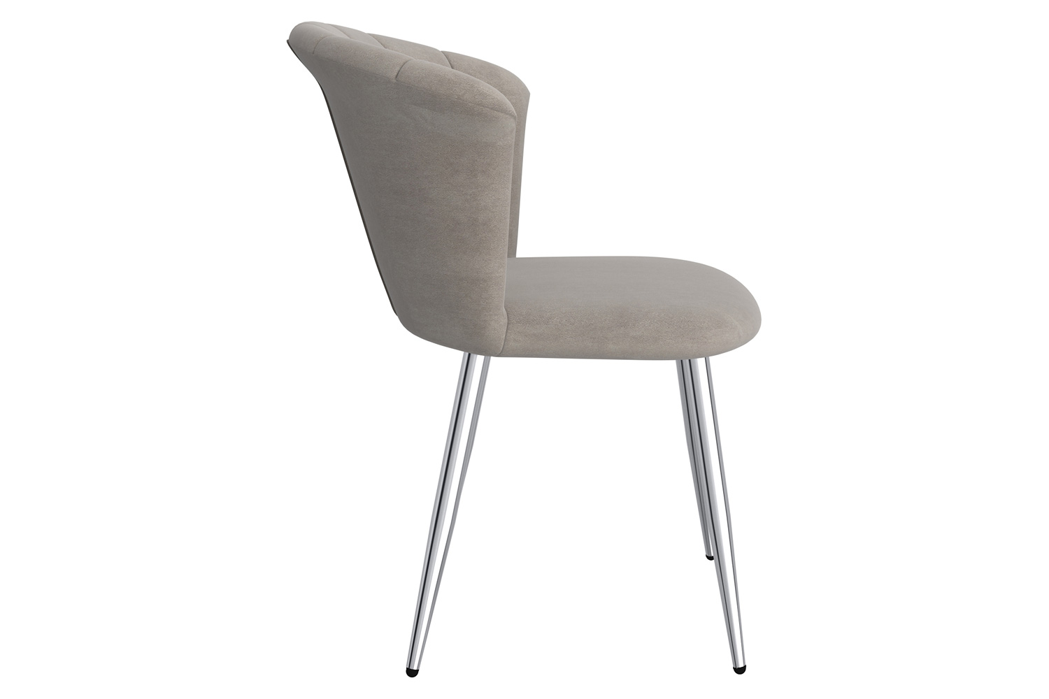 Worldwide Orchid Side Chair Set of 2 - Gray/Silver
