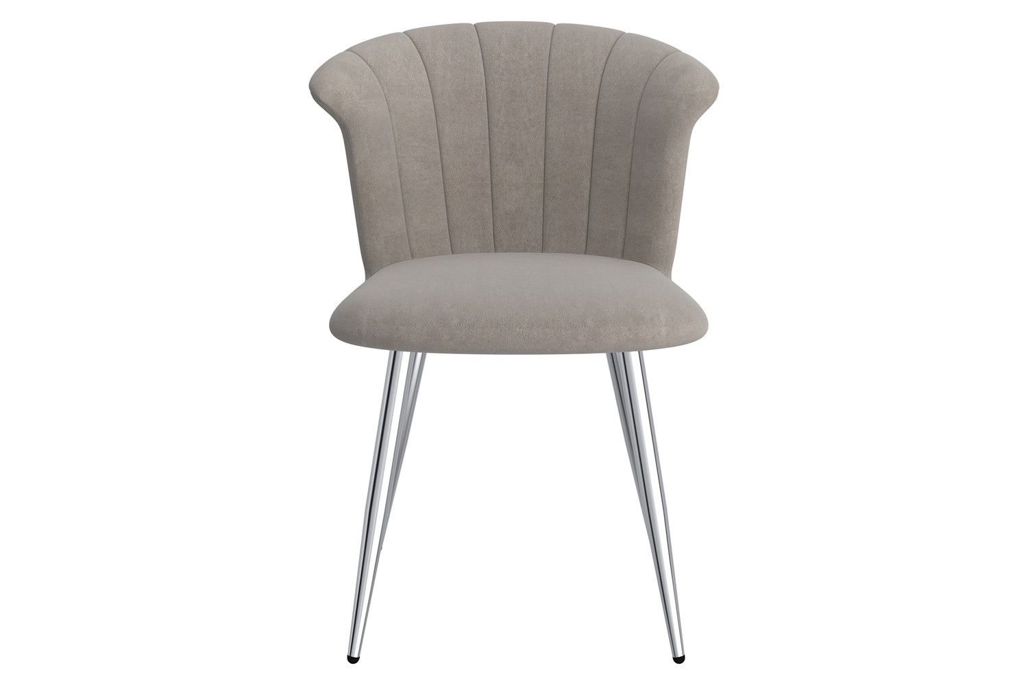 Worldwide Orchid Side Chair Set of 2 - Gray/Silver