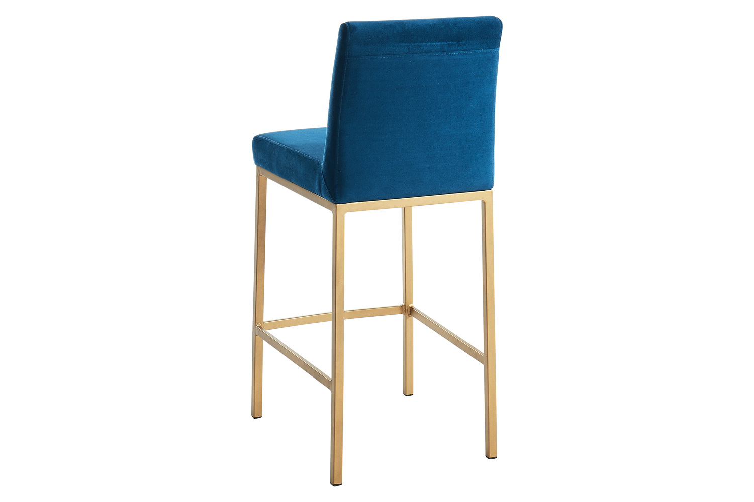 Worldwide Diego 26" Counter Stool Set of 2 - Blue/Aged Gold