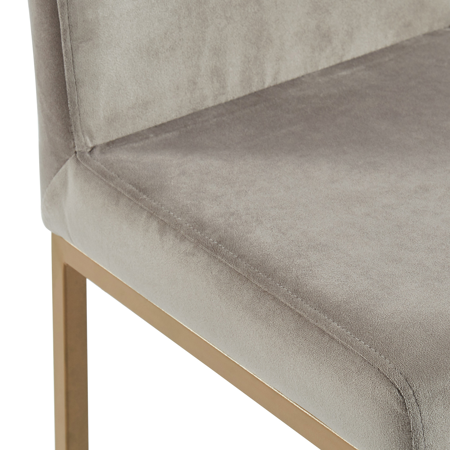 Worldwide Diego 26" Counter Stool Set of 2 - Gray/Aged Gold