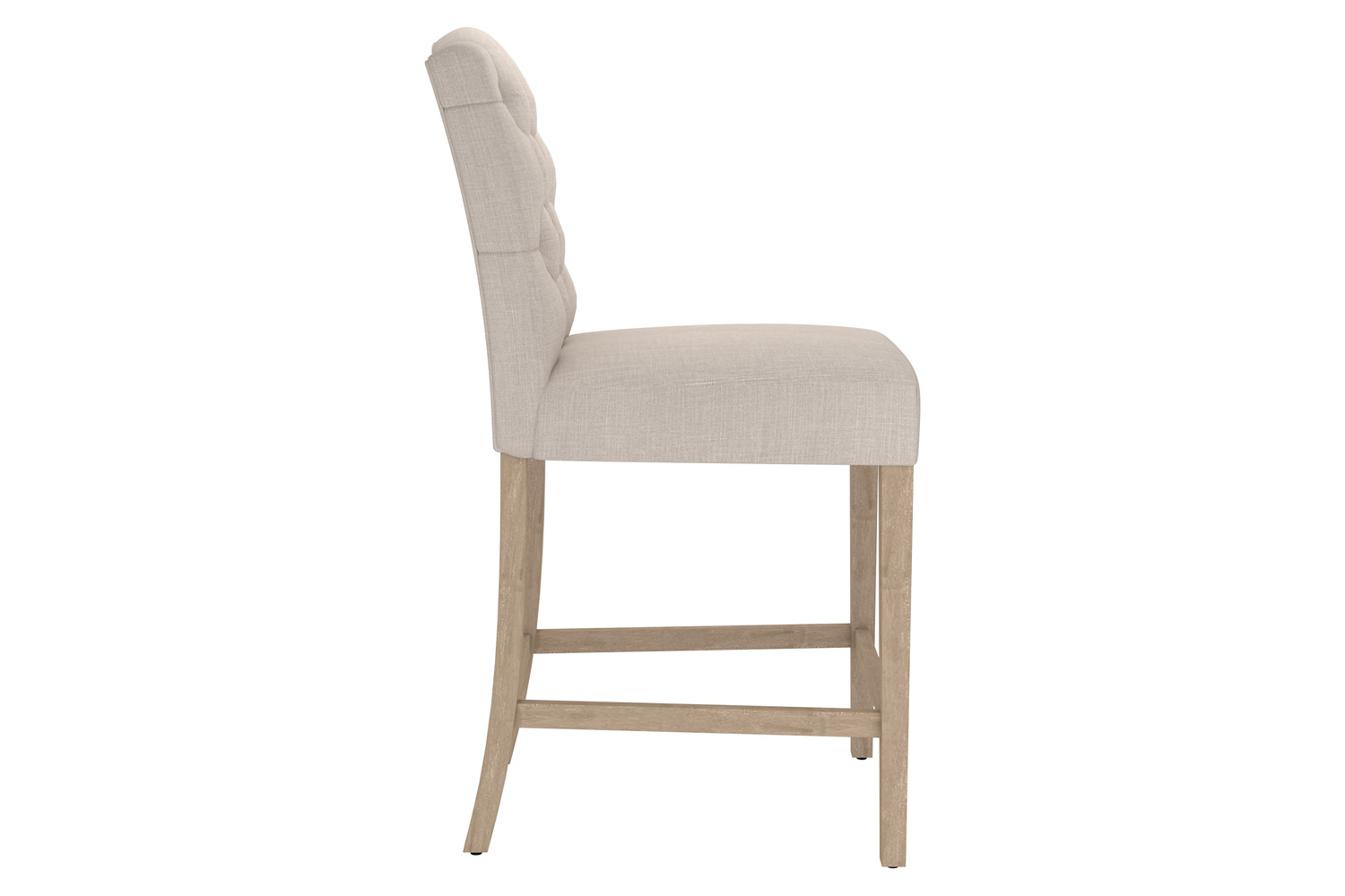 Worldwide Lucian 26" Counter Stool Set of 2 - Beige/Washed Gray