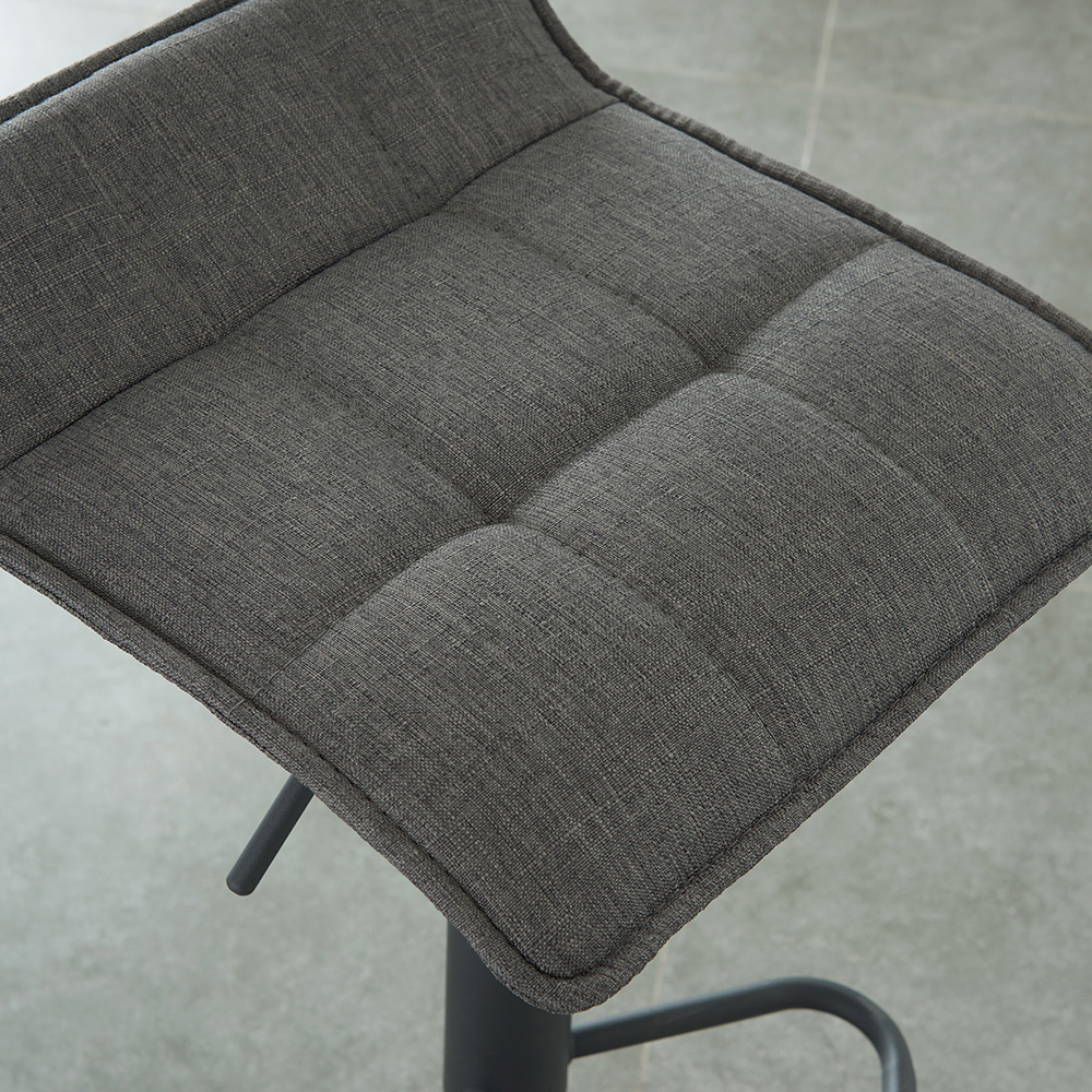 Worldwide Pluto Adjustable Air-Lift Stool Set of 2 - Gray/Gray