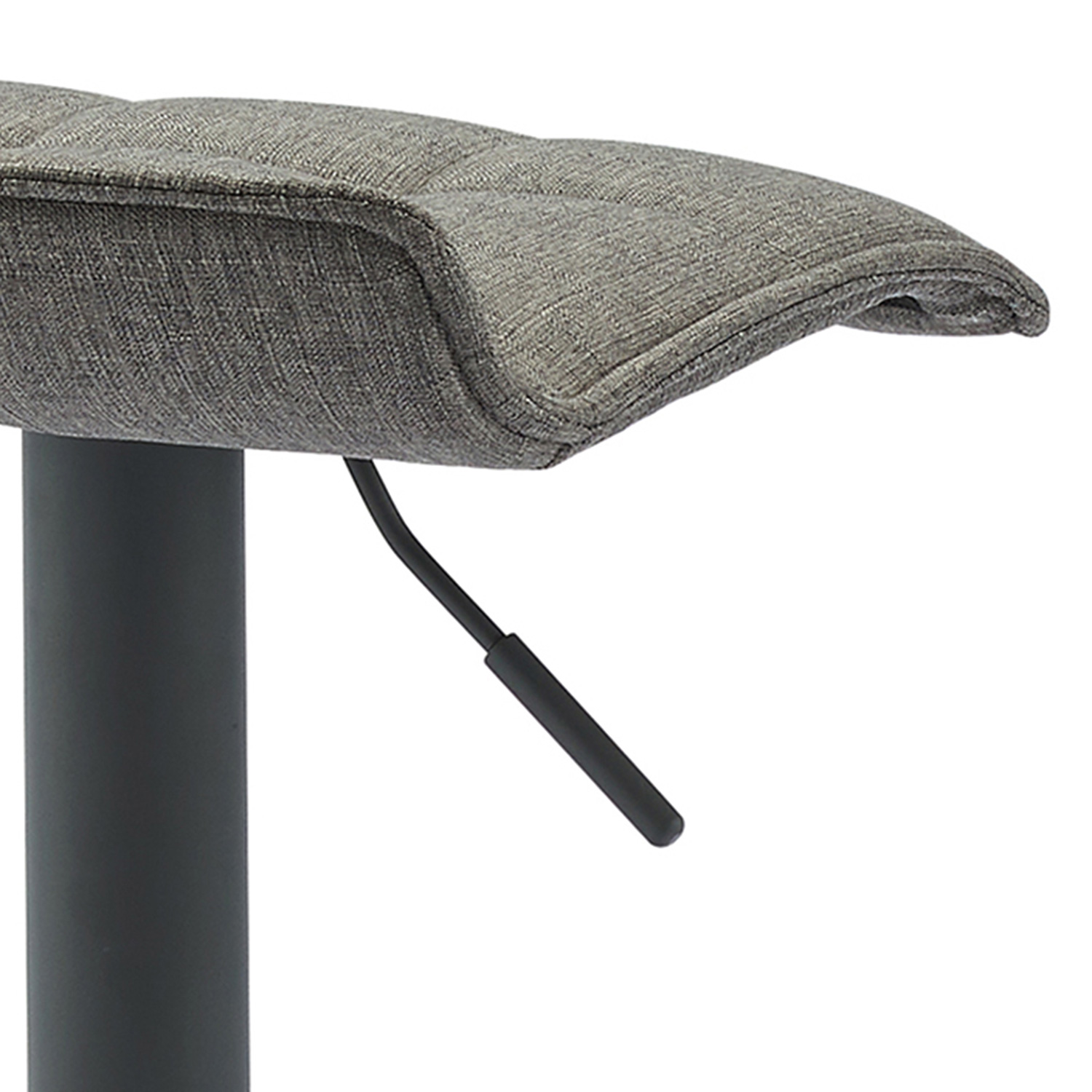 Worldwide Pluto Adjustable Air-Lift Stool Set of 2 - Gray/Gray