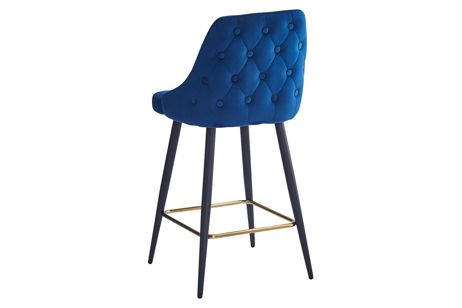 Worldwide Roxanne II 26" Counter Stool Set of 2 - Blue/Black