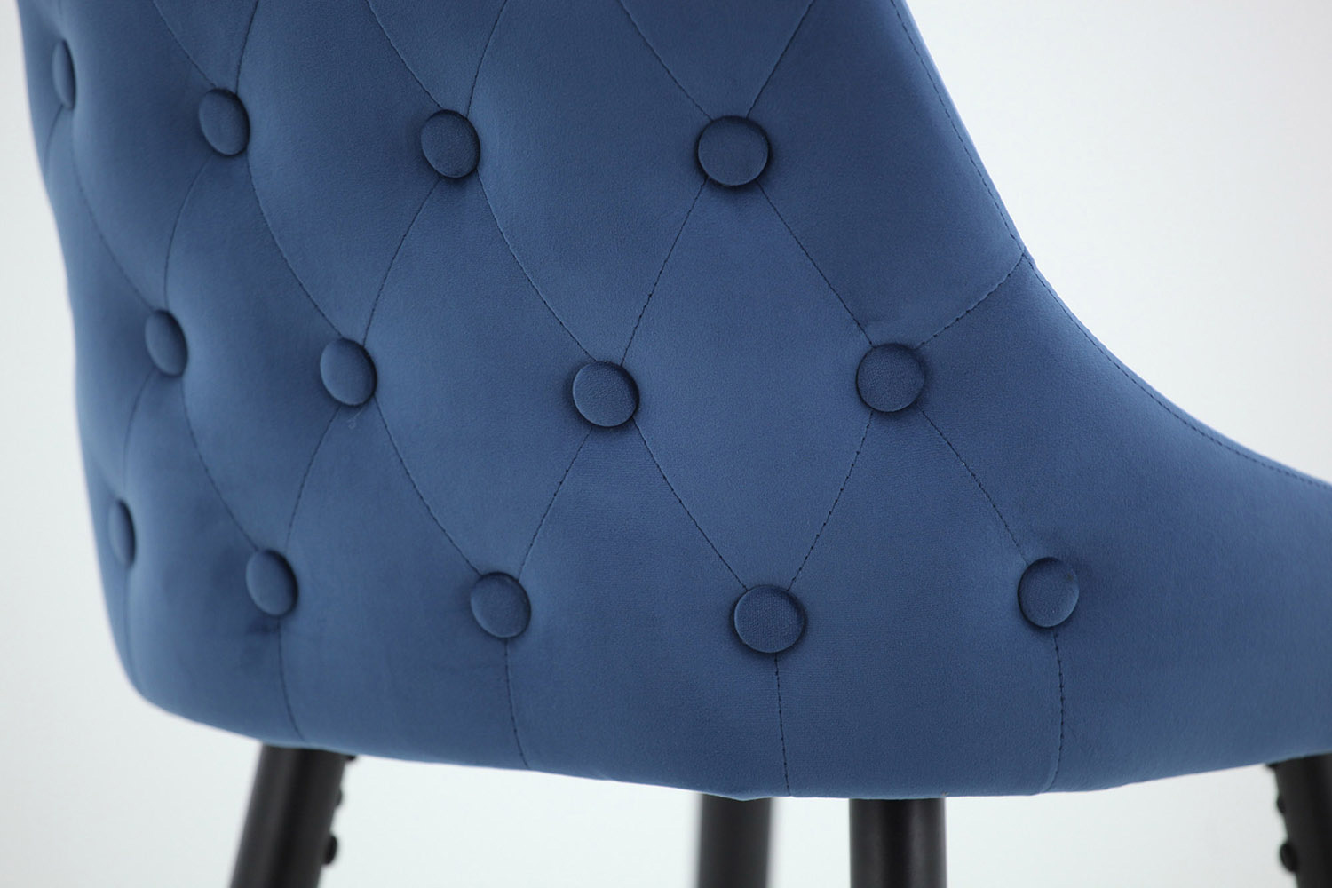 Worldwide Roxanne II 26" Counter Stool Set of 2 - Blue/Black