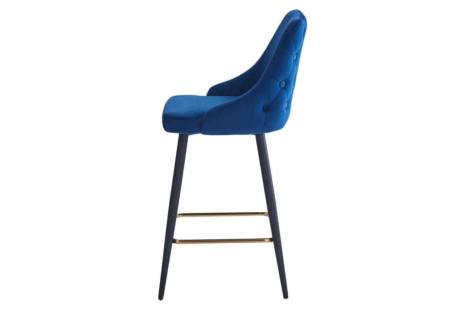 Worldwide Roxanne II 26" Counter Stool Set of 2 - Blue/Black