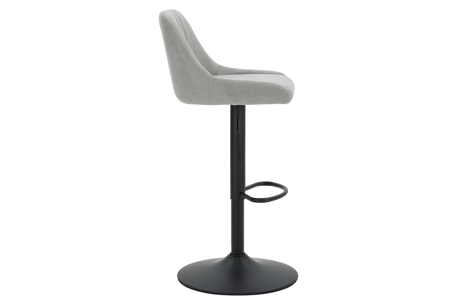 Worldwide Kron Adjustable Air-Lift Stool Set of 2 - Gray/Black