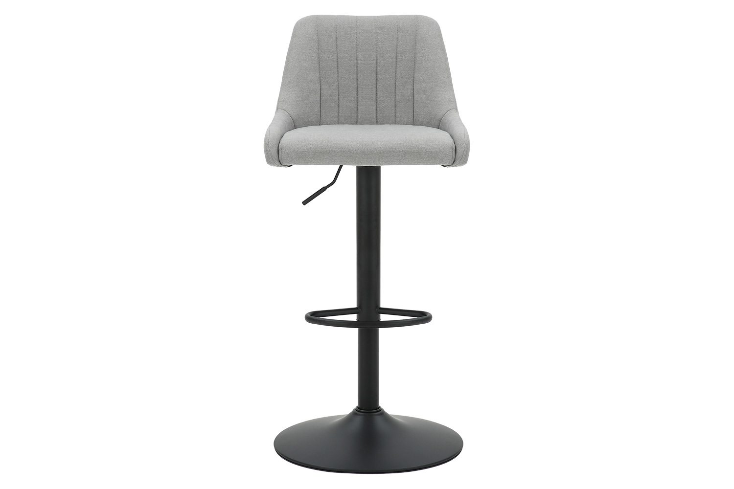 Worldwide Kron Adjustable Air-Lift Stool Set of 2 - Gray/Black
