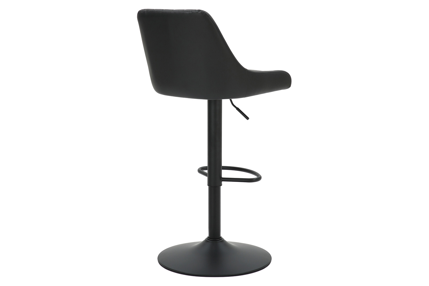 Worldwide Kron Adjustable Air-Lift Stool Set of 2 - Black/Black