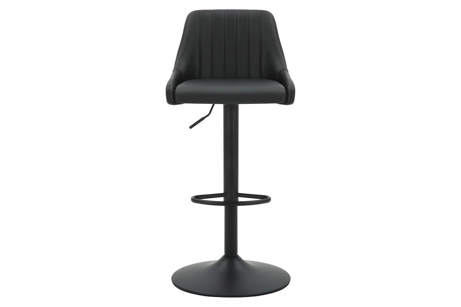 Worldwide Kron Adjustable Air-Lift Stool Set of 2 - Black/Black
