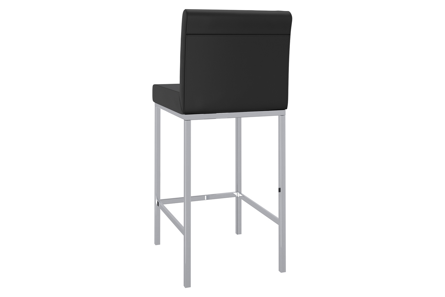 Worldwide Porto 26" Counter Stool Set of 2 - Black/Chrome