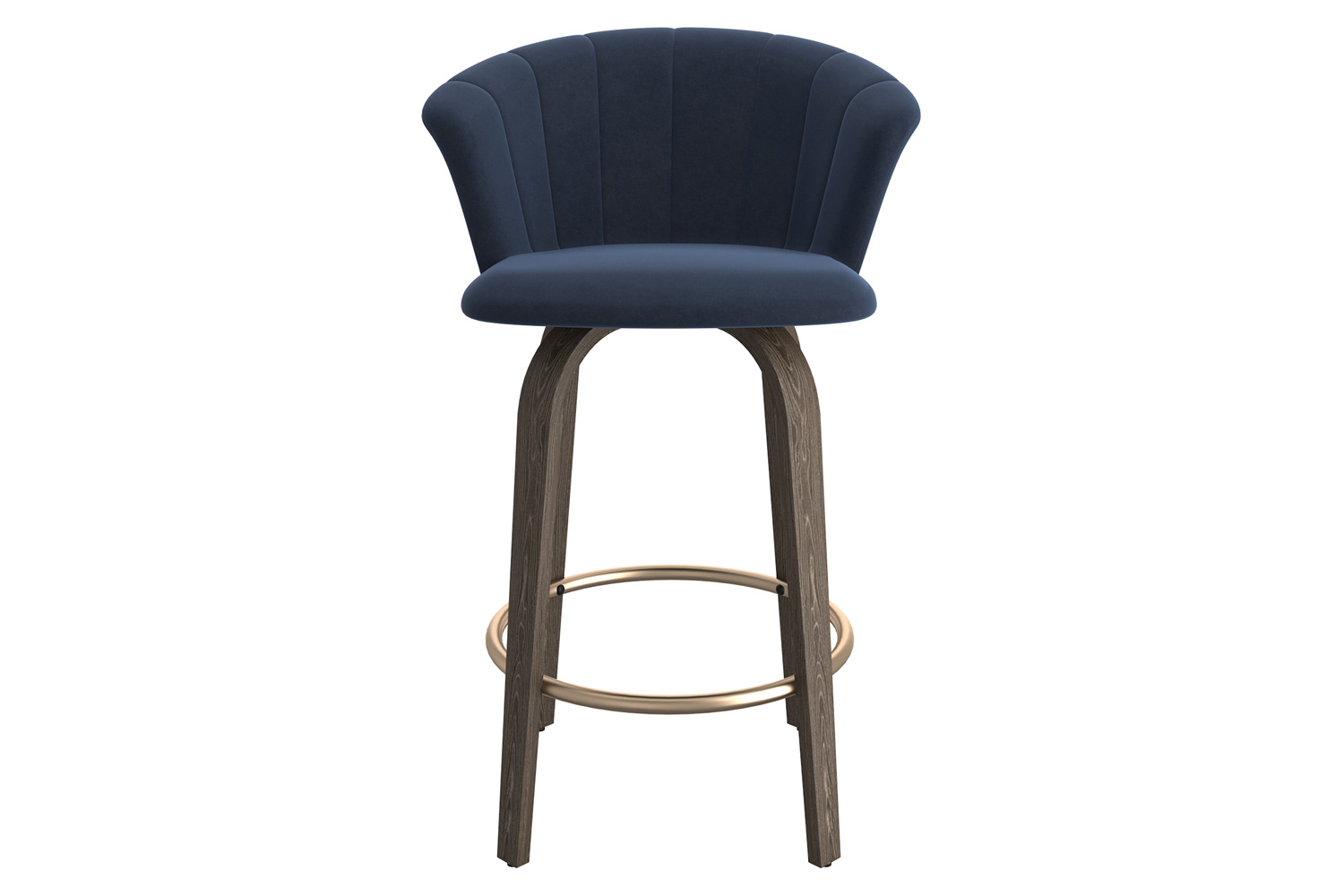 Worldwide Tula 26" Counter Stool - Blue/Washed Oak
