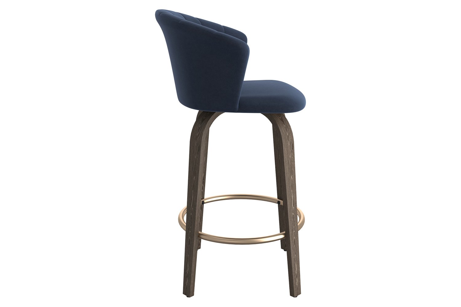 Worldwide Tula 26" Counter Stool - Blue/Washed Oak