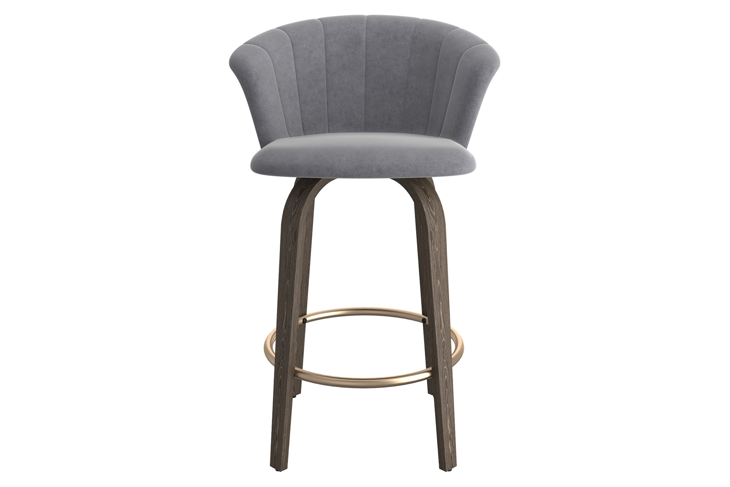 Worldwide Tula 26" Counter Stool - Gray/Washed Oak
