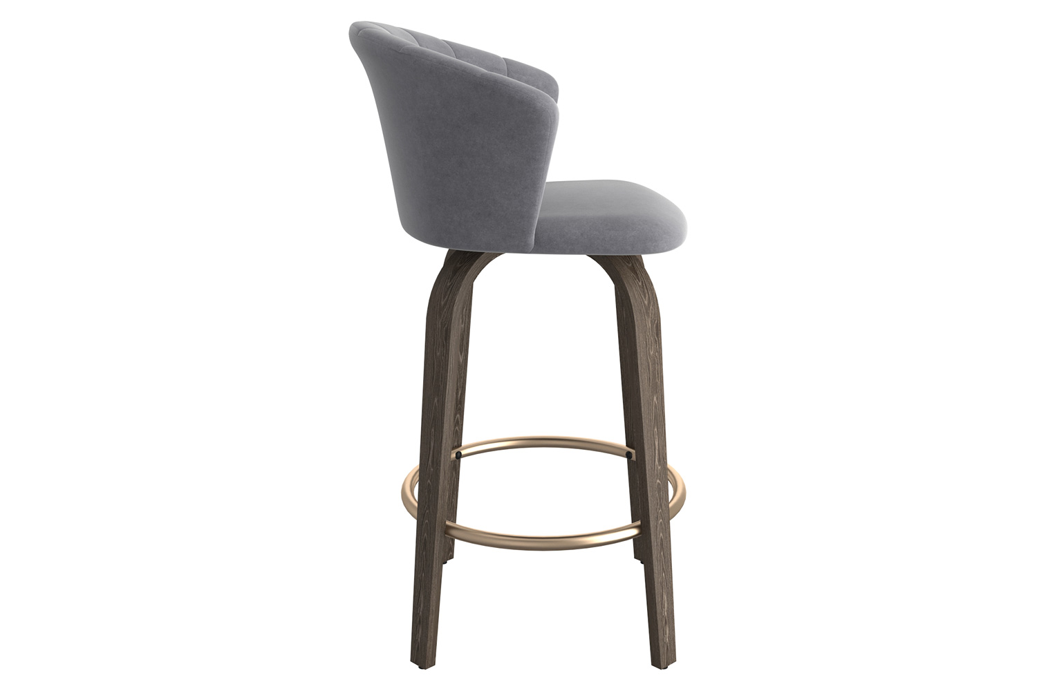 Worldwide Tula 26" Counter Stool - Gray/Washed Oak