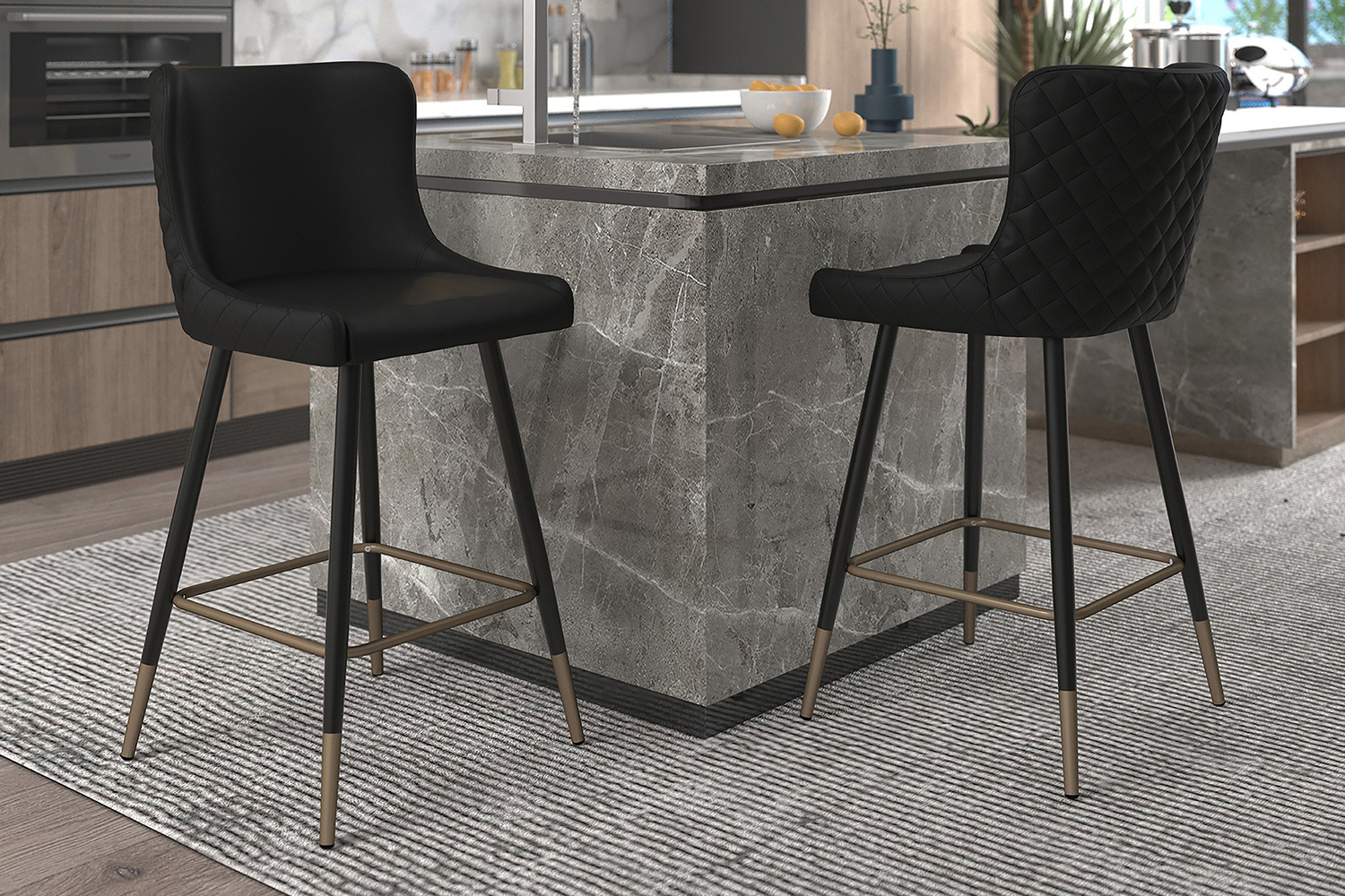 Worldwide - Xander 26" Counter Stool Set of 2