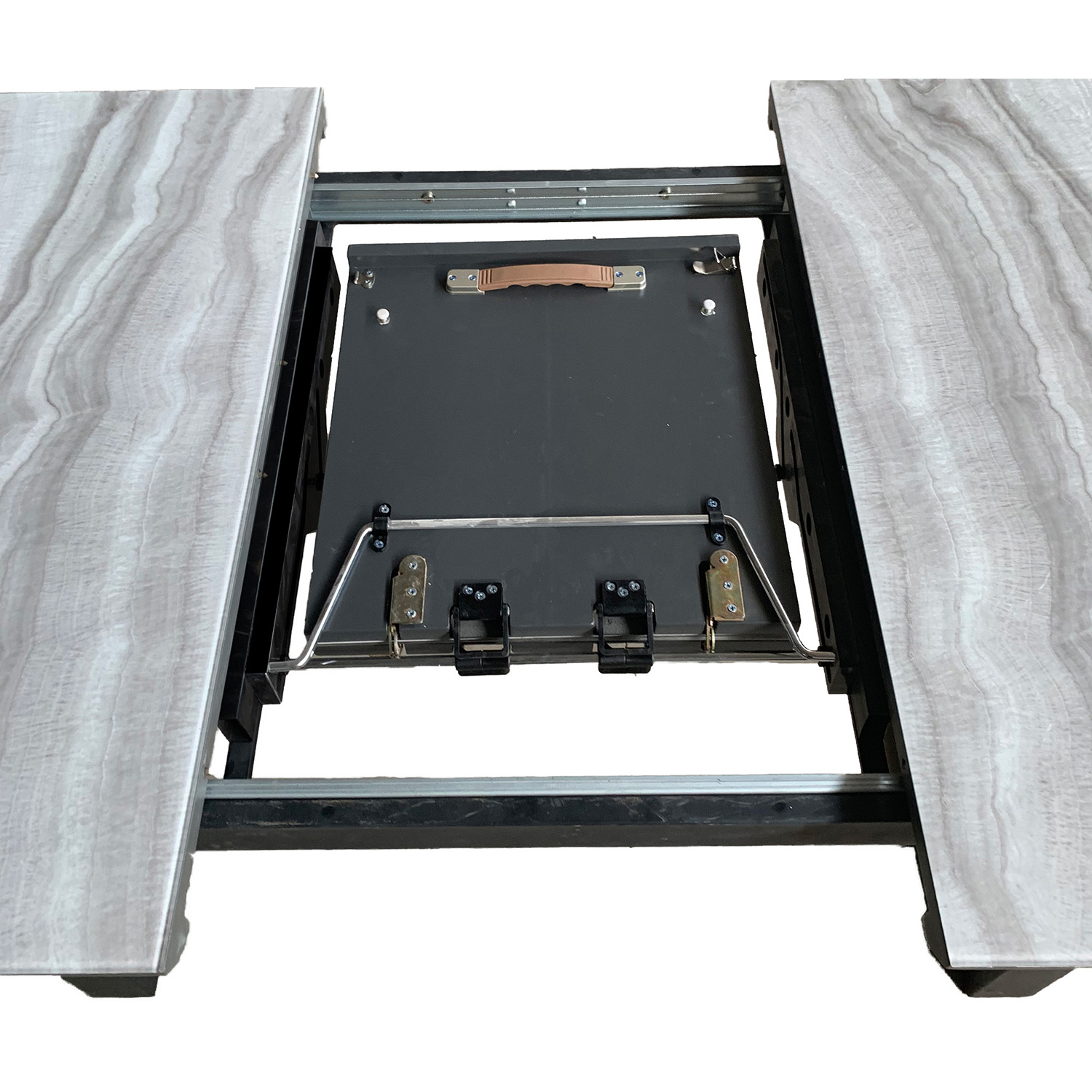 Worldwide Gavin/Devo Dining Set of 7 - Black Table/Black Chair