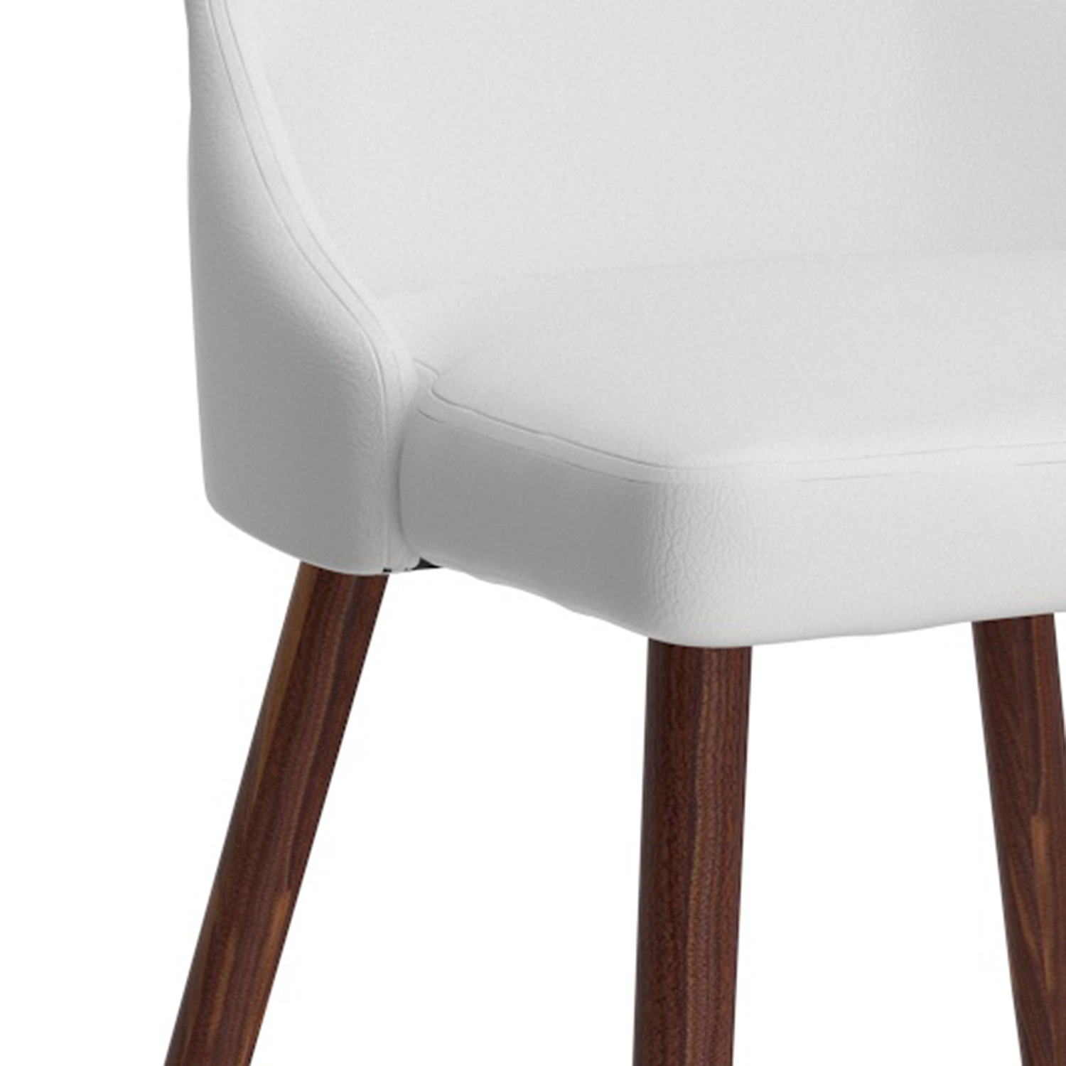 Worldwide Krish/Cora Dining Set of 7 - Sheesham Table/White Chair