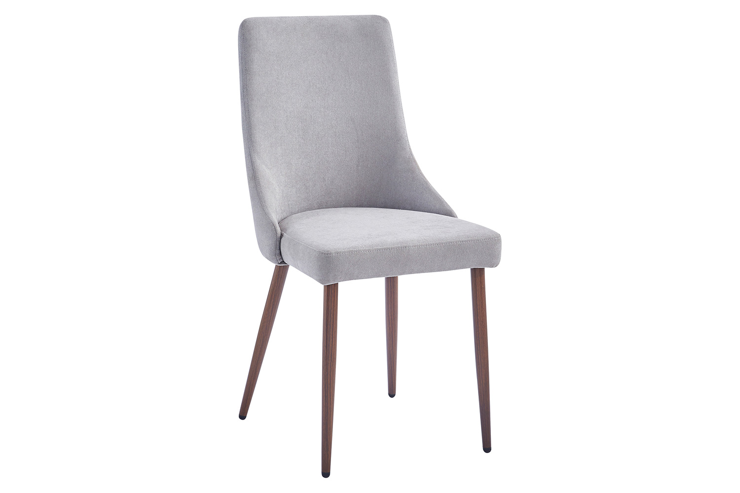 Worldwide Abbot/Cora Dining Set of 5 - Walnut Table/Gray Chair