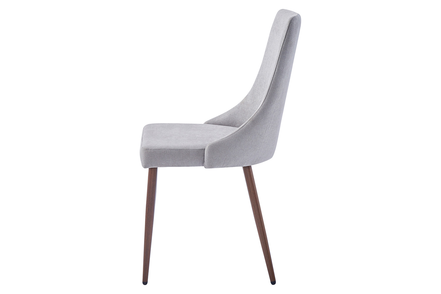 Worldwide Abbot/Cora Dining Set of 5 - Walnut Table/Gray Chair