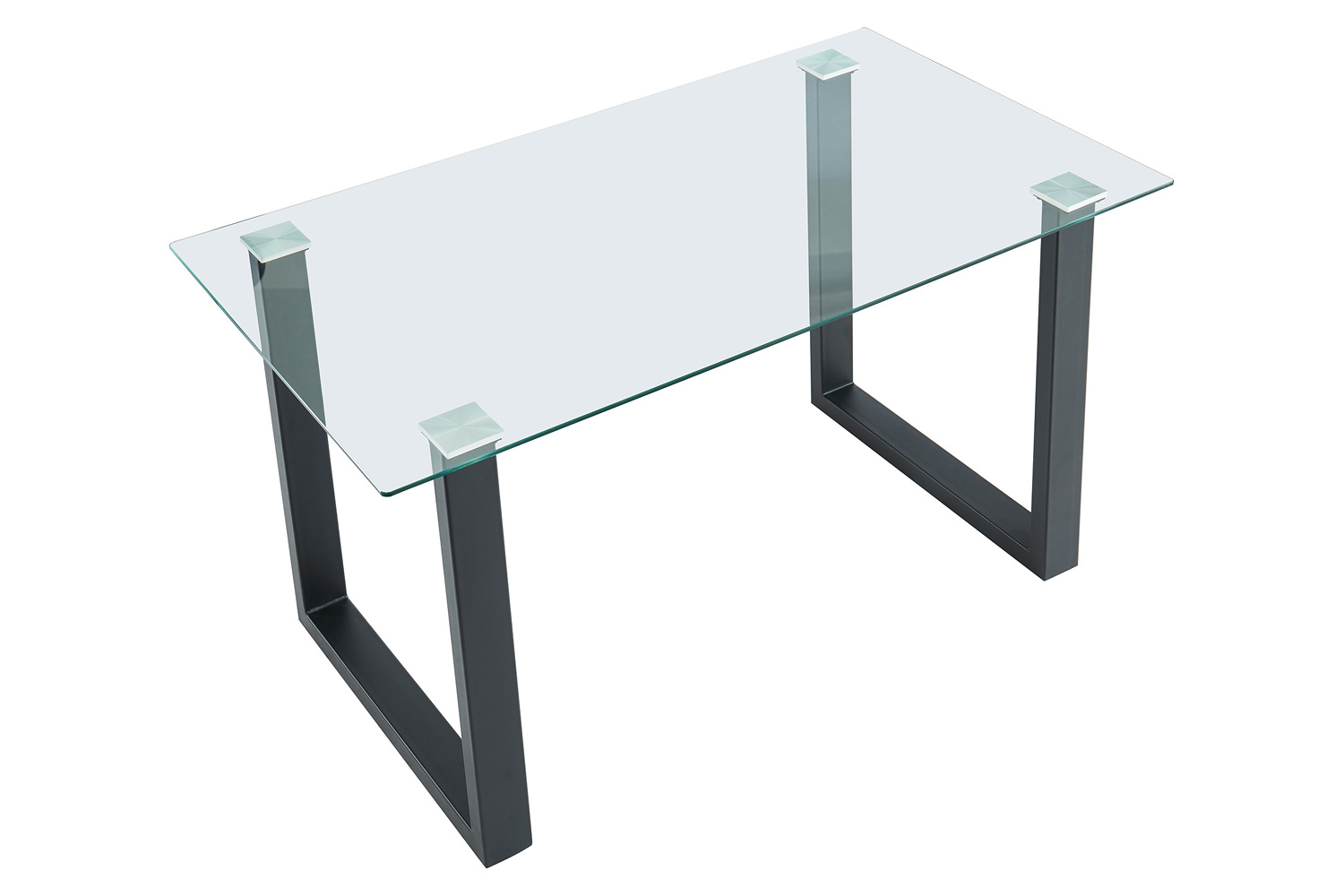 Worldwide Franco/Olly Dining Set of 5 - Black Table/Gray Chair