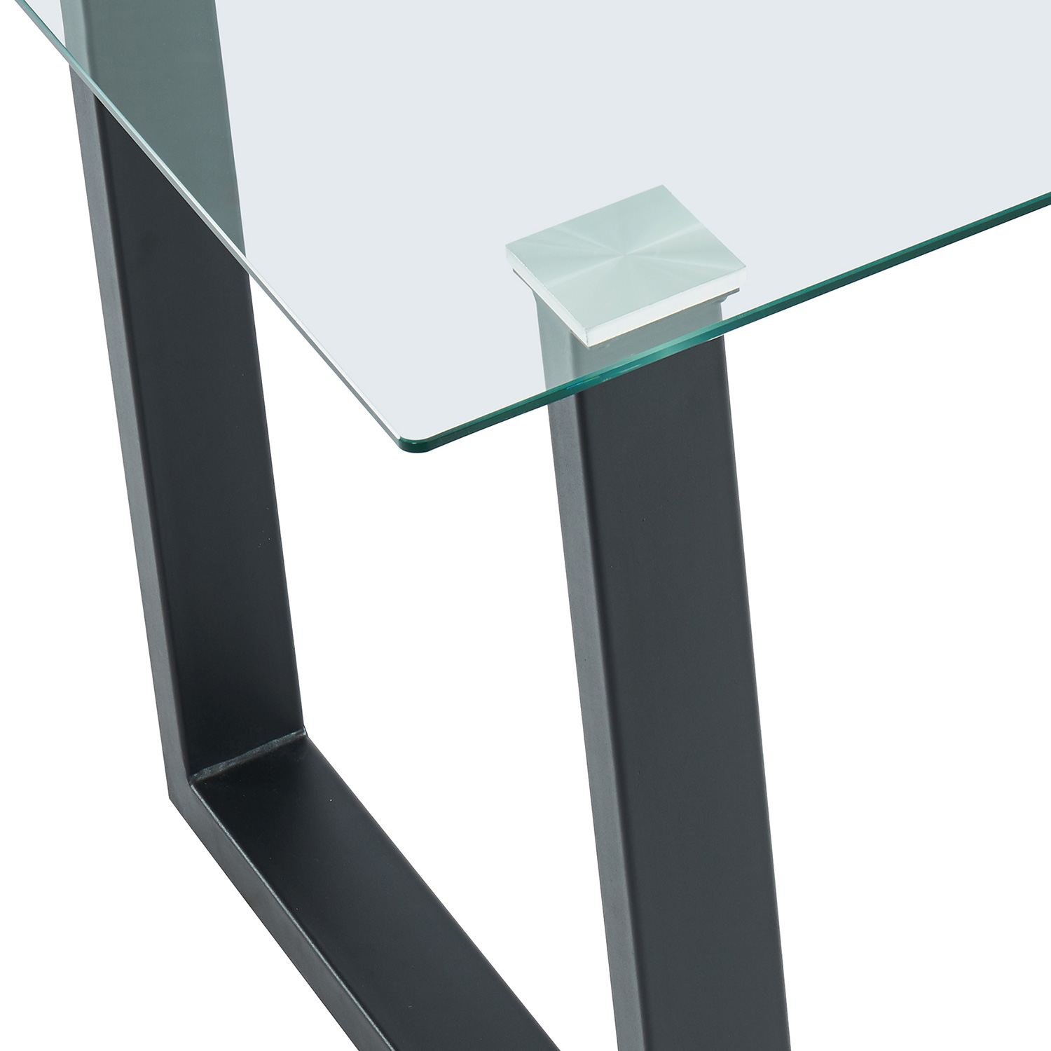 Worldwide Franco/Olly Dining Set of 5 - Black Table/Gray Chair